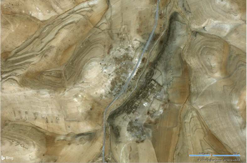 Zobrazowanie satelitarne stanowiska Tuwaneh